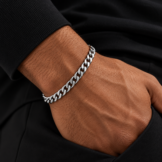 Ensemble Nohan — Collier & Bracelet Maille Cubaine