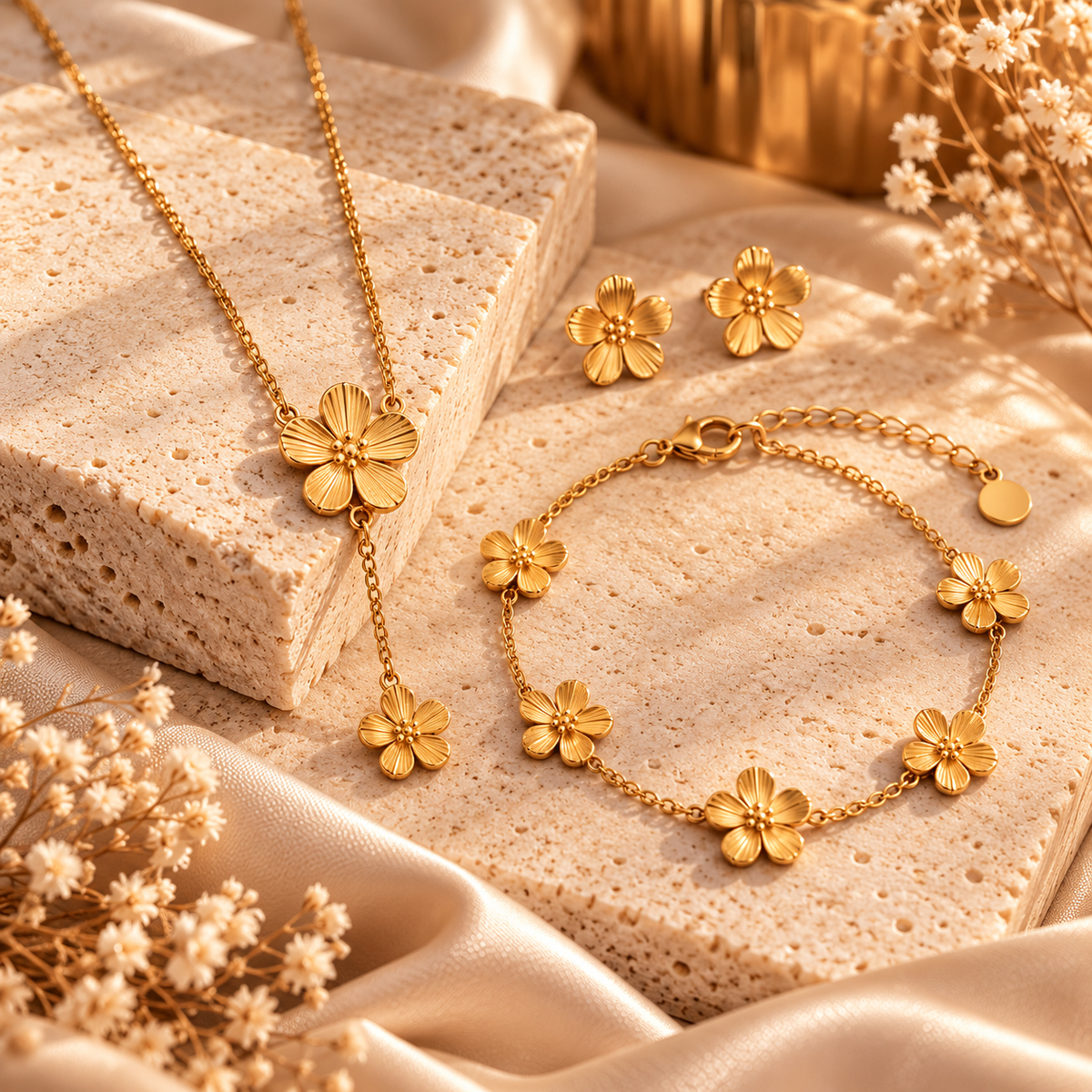 Parure Floréa – Fleurs Délicates