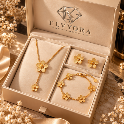 Parure Floréa – Fleurs Délicates