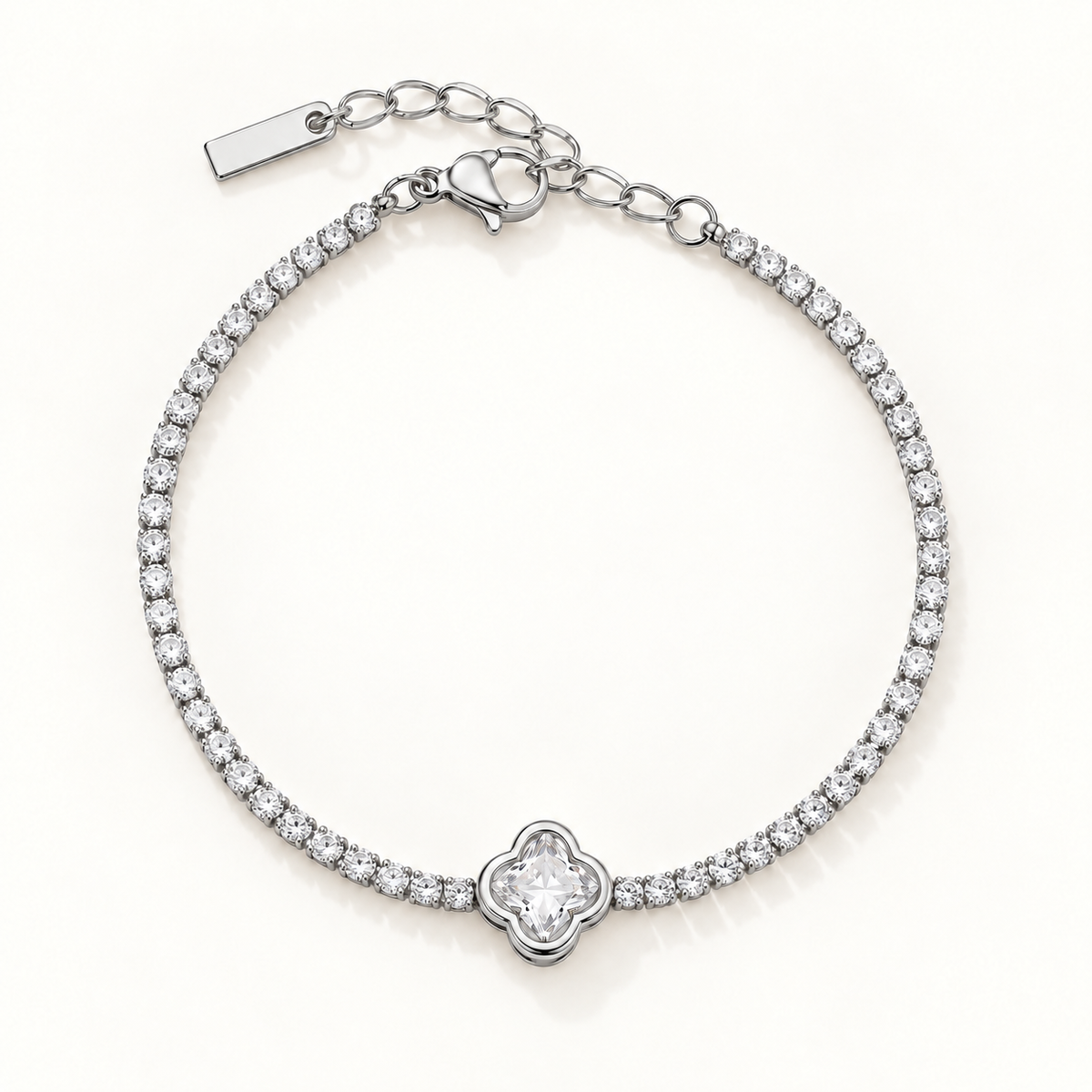Bracelet Luméra Trèfle Argent – vue principale