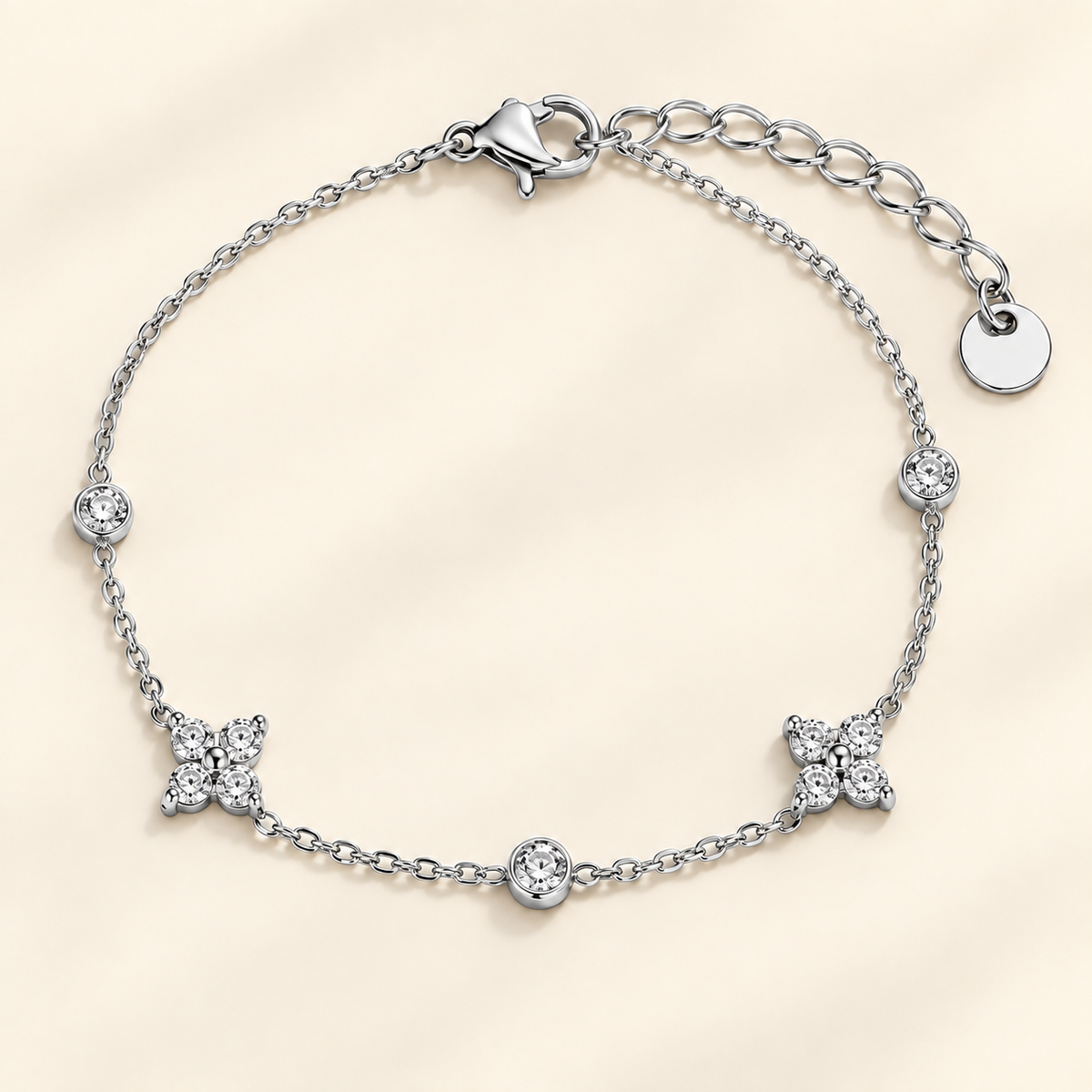 Bracelet Floréa Éclat argenté – vue principale