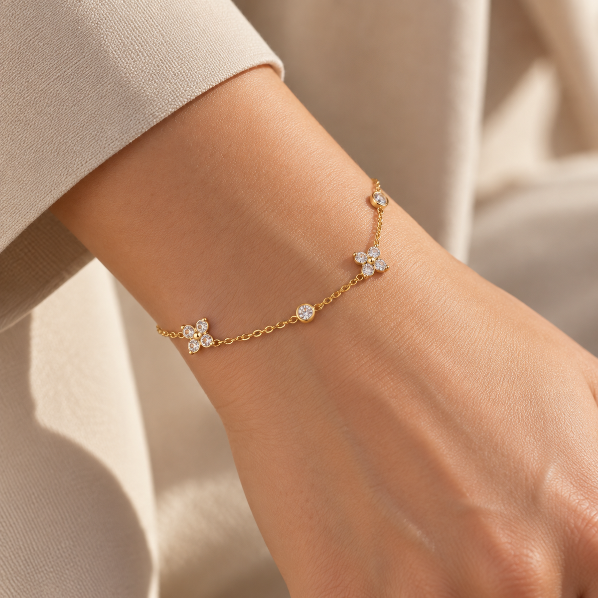 Bracelet Floréa Éclat porté au poignet