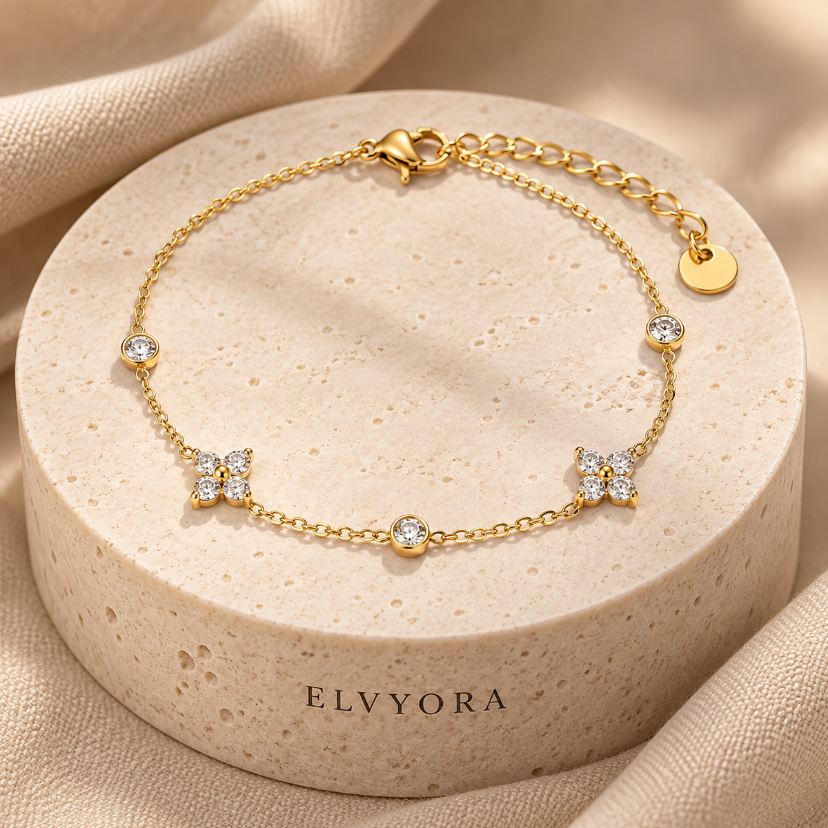 Bracelet Floréa Éclat sur présentoir Elvyora